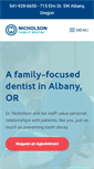 Mobile Screenshot of nicholsonfamilydental.com